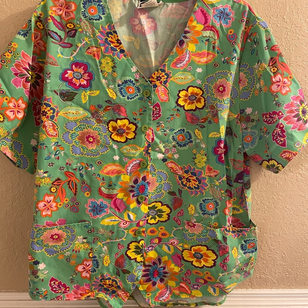 Button up scrub jacket/shirt